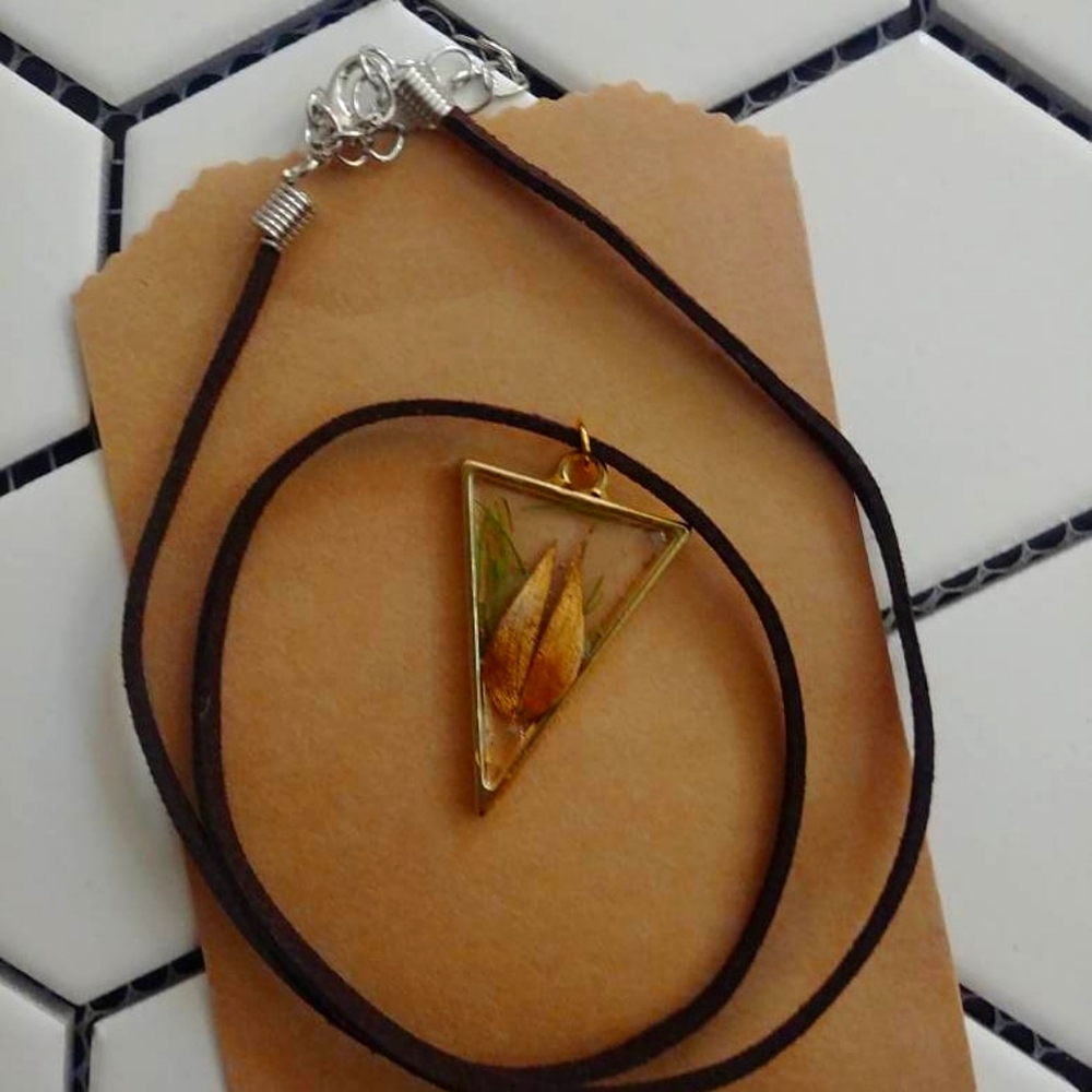 Hikers luck Resin Necklace